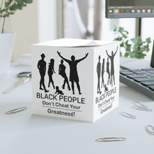 Load image into Gallery viewer, Black People Note Cube
