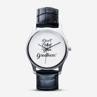 Classic Fashion Unisex Print Black Quartz Watch