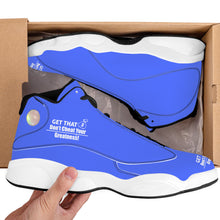 Load image into Gallery viewer, Get That Bag, Basketball Shoes - Blue &amp; White
