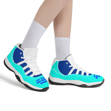 Load image into Gallery viewer, Get That Bag, High Top,Air Retro Sneakers - White
