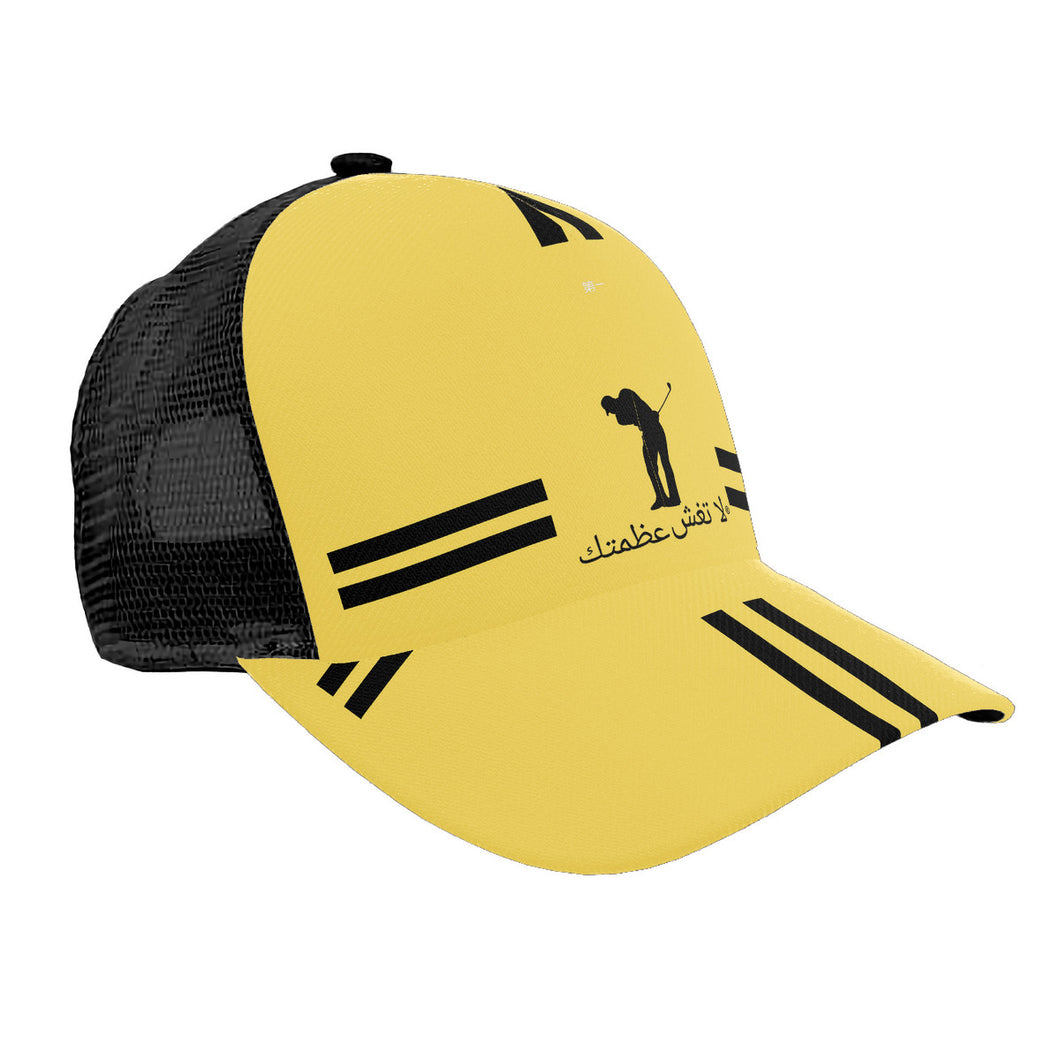 Arabic Golfers Brim Mesh Baseball Cap