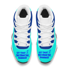 Load image into Gallery viewer, Get That Bag, High Top,Air Retro Sneakers - White
