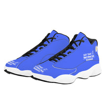 Load image into Gallery viewer, Get That Bag, Basketball Shoes - Blue &amp; White
