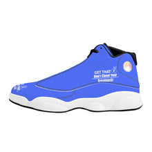Load image into Gallery viewer, Get That Bag, Basketball Shoes - Blue &amp; White
