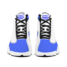 Load image into Gallery viewer, Get That Bag, Basketball Shoes - Blue &amp; White
