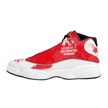 Load image into Gallery viewer, Get That Bag, Basketball Shoes - Red &amp; White
