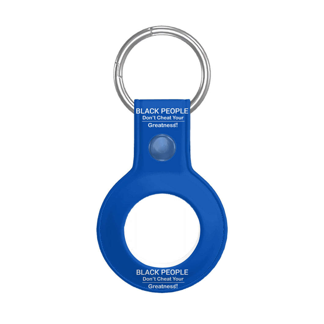 Black People AirTag Leather Case