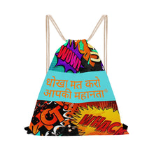 Load image into Gallery viewer, Hindi Drawstring Bags
