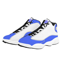 Load image into Gallery viewer, Get That Bag, Basketball Shoes - Blue &amp; White
