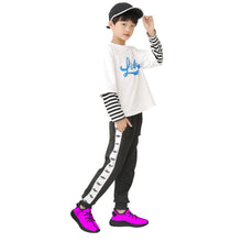 Load image into Gallery viewer, Kids Mesh Knit Sneaker - Black
