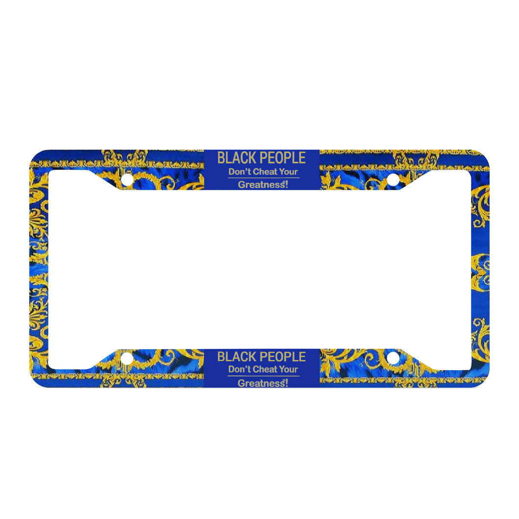 Black People Customized License Plate Frames