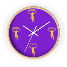 Load image into Gallery viewer, LA Purple  &amp; Gold Wall clock
