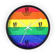 Load image into Gallery viewer, LGBTQ Lesbian Wall clock
