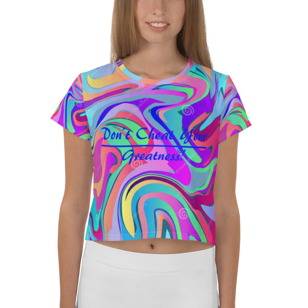 All-Over Print Crop Tee