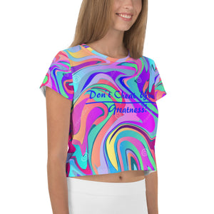 All-Over Print Crop Tee