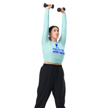 Load image into Gallery viewer, Hindi long-sleeve crop top
