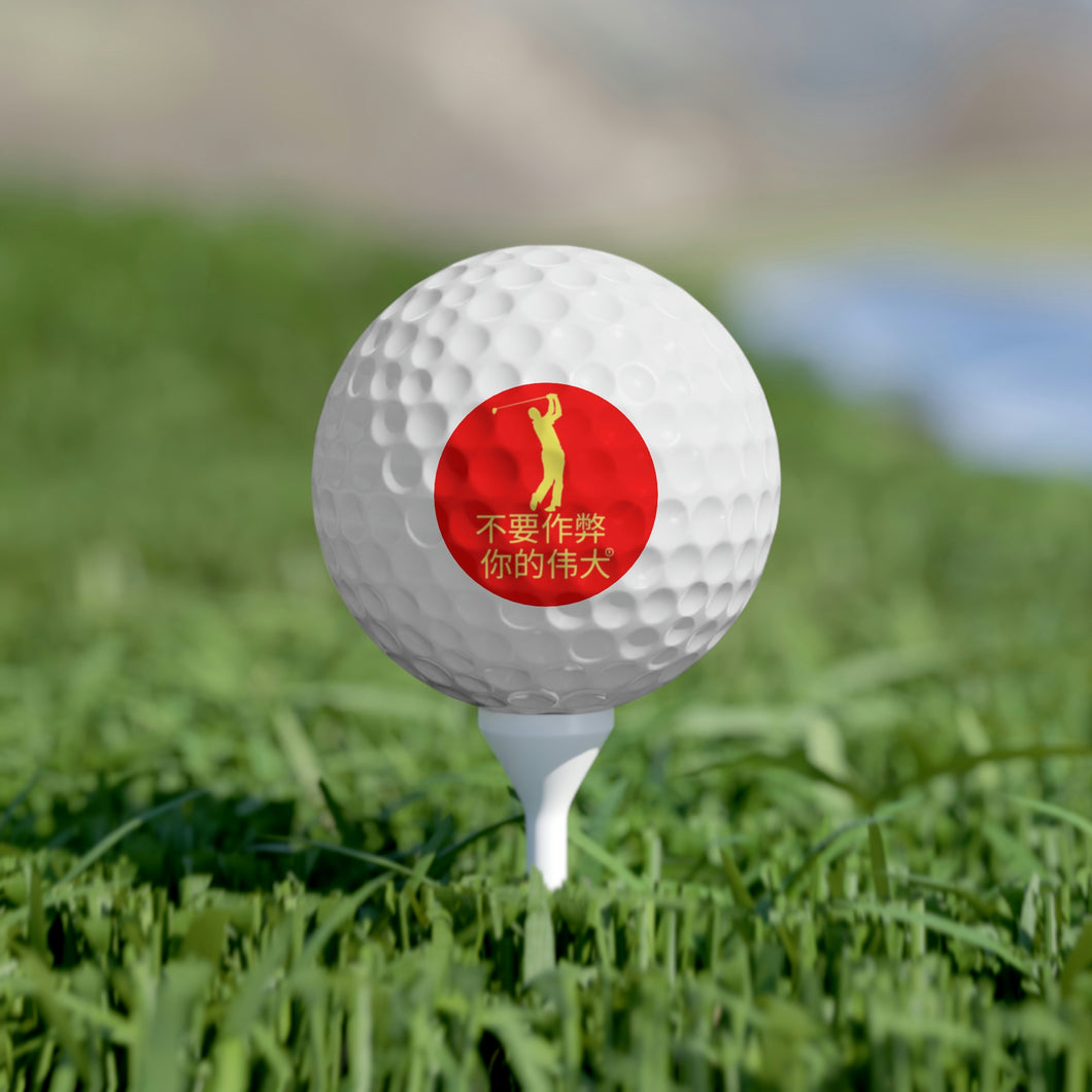Chinese Men's Golf Balls, 6pcs