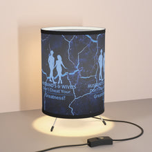 Load image into Gallery viewer, Husband's and Wive's Tripod Lamp with High-Res Printed Shade, US\CA plug
