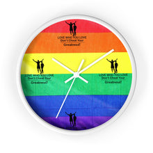 Load image into Gallery viewer, LGBTQ Wall clock
