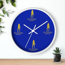 Load image into Gallery viewer, Womens Blue &amp; Gold Wall clock

