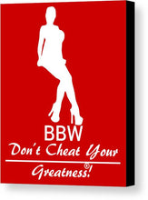 Load image into Gallery viewer, Bbw  - Canvas Print
