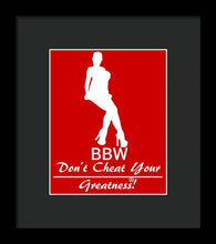 Load image into Gallery viewer, Bbw  - Framed Print
