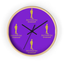 Load image into Gallery viewer, Purple &amp; Gold Wall clock
