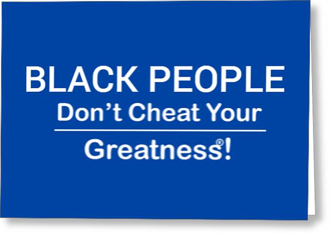 Black People - Greeting Card
