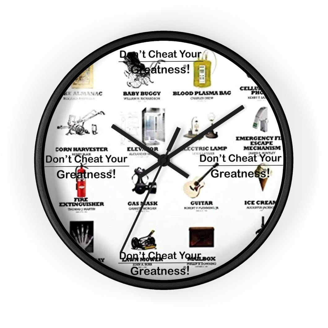 Black Inventors Wall clock
