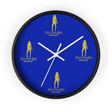 Load image into Gallery viewer, Womens Blue &amp; Gold Wall clock

