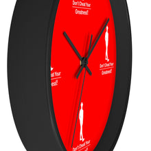 Load image into Gallery viewer, Red &amp; White Wall clock
