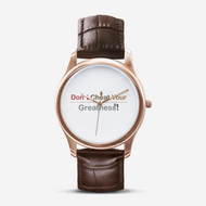 Classic Fashion Unisex Print Black Quartz Watch