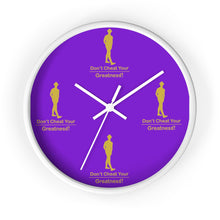 Load image into Gallery viewer, Purple &amp; Gold Wall clock
