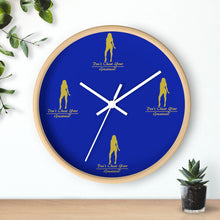Load image into Gallery viewer, Womens Blue &amp; Gold Wall clock
