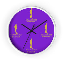Load image into Gallery viewer, Purple &amp; Gold Wall clock
