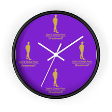 Load image into Gallery viewer, Purple &amp; Gold Wall clock
