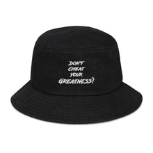 Load image into Gallery viewer, Black Denim bucket hat
