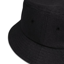 Load image into Gallery viewer, Black Denim bucket hat
