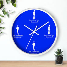 Load image into Gallery viewer, Blue &amp; White Wall clock
