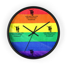 Load image into Gallery viewer, LGBTQ Wall clock
