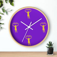 Load image into Gallery viewer, LA Purple  &amp; Gold Wall clock

