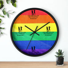 Load image into Gallery viewer, LGBTQ Lesbian Wall clock
