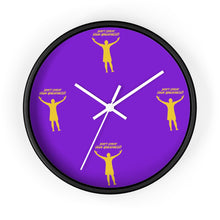 Load image into Gallery viewer, LA Purple  &amp; Gold Wall clock
