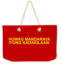 Load image into Gallery viewer, Filipino - Weekender Tote Bag
