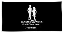 Load image into Gallery viewer, Husband's and Wive's  - Beach Towel
