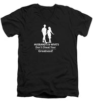Load image into Gallery viewer, Husband's and Wive's  - Men's V-Neck T-Shirt
