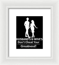 Load image into Gallery viewer, Husband's and Wive's  - Framed Print
