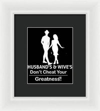 Load image into Gallery viewer, Husband's and Wive's  - Framed Print
