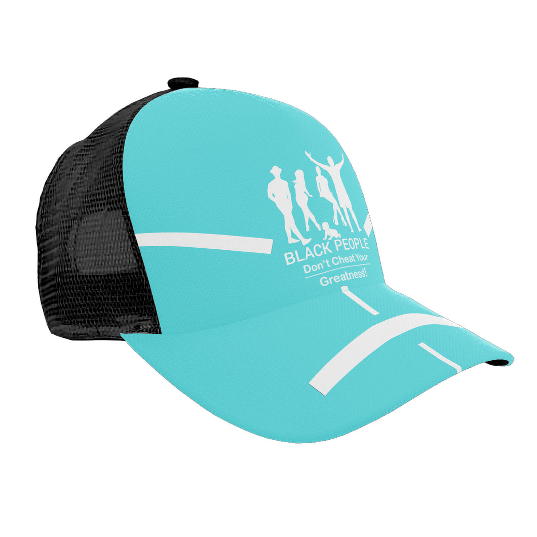 Black People Brim Mesh Baseball Cap