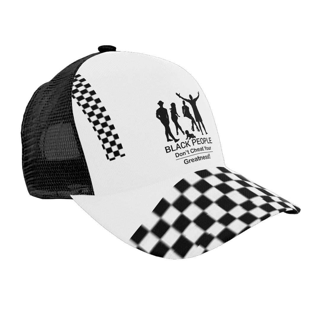 Black People Brim Mesh Baseball Cap